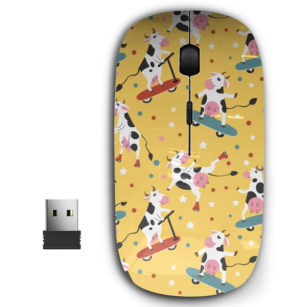 KAWAMOUSE 2.4G Ergonomic Portable USB Wireless Mouse for PC, Laptop,