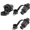 AGRISHOP 2 x Trailer Plug 3-Pin and 1x Trailer Socket