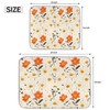 Dish Drying Mat,Drying Mat for Kitchen Counter,Floral Pattern Hanging Absorbent