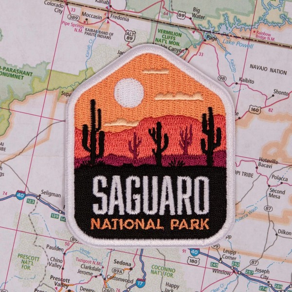Saguaro Iron on Travel Patch - Great Souvenir or Gift