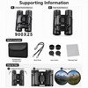 Compact Binoculars for Outdoor Viewing – BAK4 Folding Telescope with