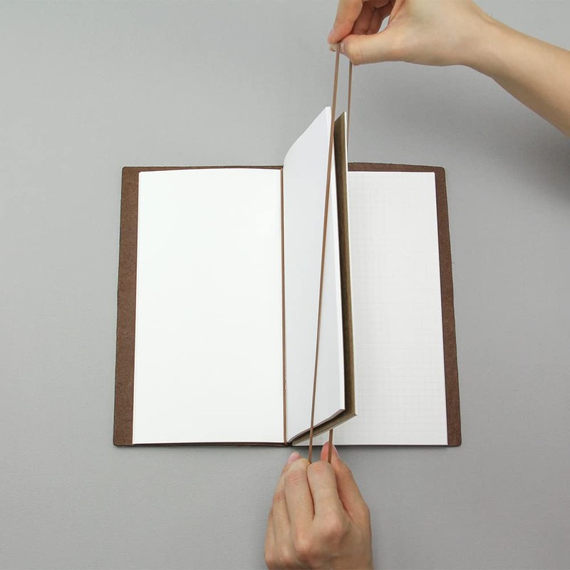 DESIGNPHIL Midori 14333006 Traveler's Notebook Refill, Interlocking Band, Pack of