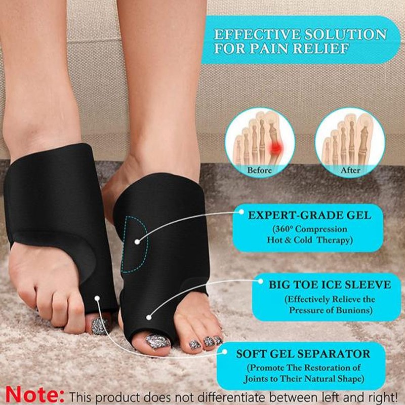 Foot Toe Ice Pack Wearable Hot Cold Treatment Multifunctional Gel