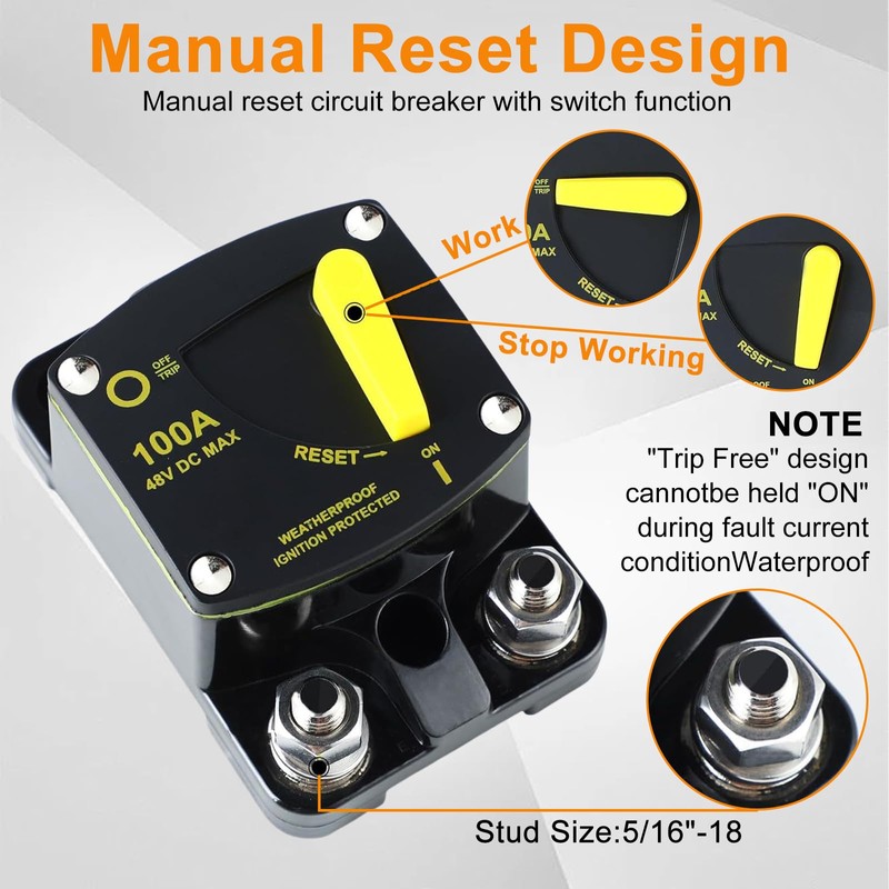 Car Circuit Breaker Car Circuit Breaker DC 12 V -