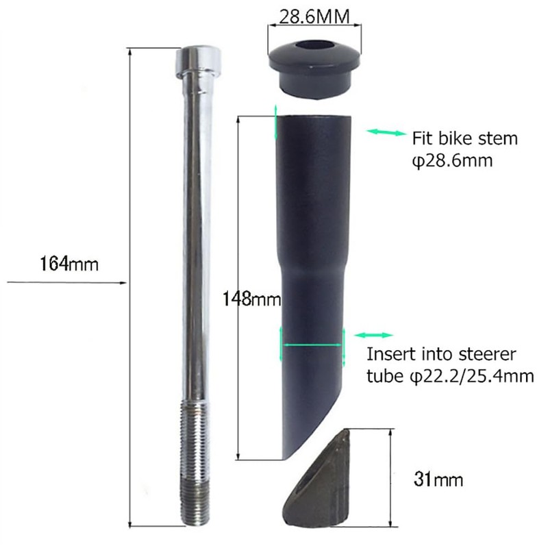 UPANBIKE Road Mountain Bike Bicycle Stem Riser Adapter 1 1/8"