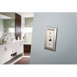 Franklin Brass W35218V-SN-C Classic Architecture Single Duplex Wall Plate/Switch Plate/Cover (3 Pack), Satin Nickel