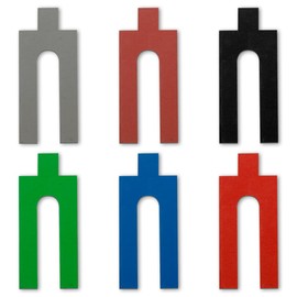 Thyonta 120PCS Plastic U-Shaped Gasket Horseshoe-Shaped Paving Tiles Auxiliary Tools Easy to Fit, Ideal for Battens, Window Frame Fixings and Spacers