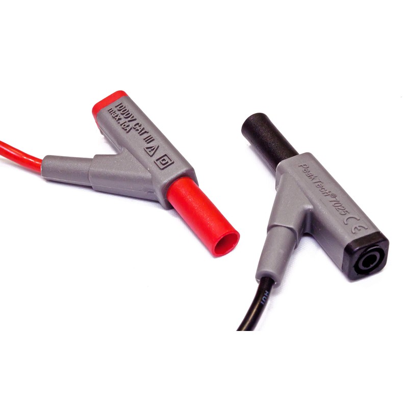 PeakTech Insulated 4 mm Connection Lead with Coupling, 1 X