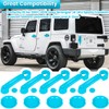 E-cowlboy Door Handle Cover Inserts+Tailgate Handle Cover+Recess Guard for 2007-2018