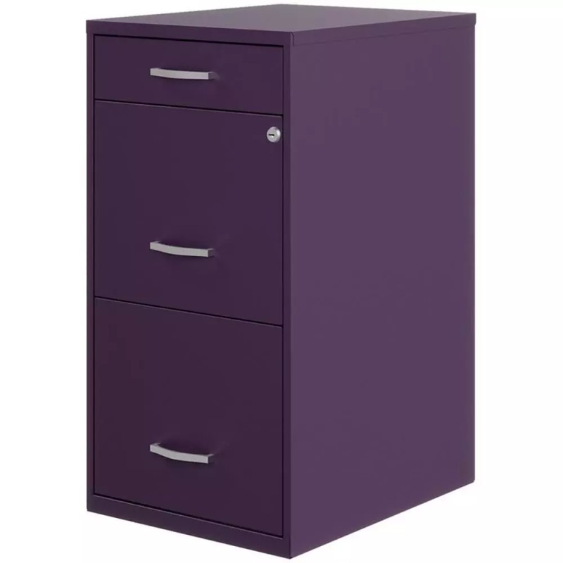 Hirsh Industries LLC Space Solutions 18"D 3 Drawer Metal Organizer
