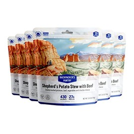 Backpacker's Pantry Shepherd's Potato Stew with Beef - Freeze Dried Backpacking & Camping Food - Emergency Food - 27 Grams of Protein, Gluten-Free - 6 Count