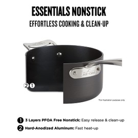 All-Clad Essentials Nonstick Hard Anodized Multipot, 7 quart, Black