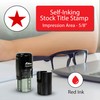 Shiny Star Teacher Stamp, Round Self Inking Stamp for Classroom,