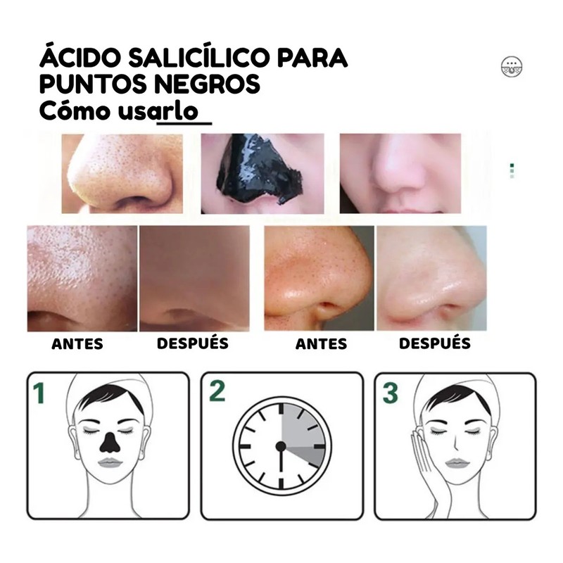 Mascarilla Negra Facial Bambu Elimina Puntos Negros Nariz 30 g