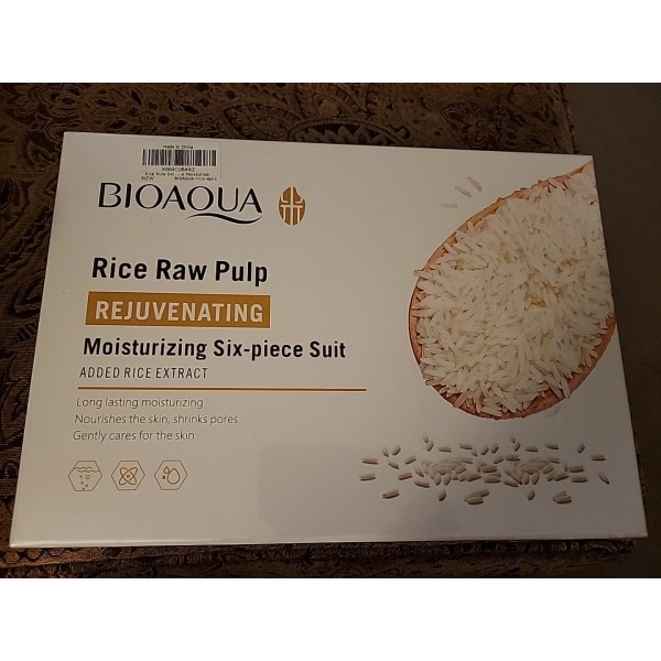 Bioaqua Rice Raw Pulp Rejuvenating Skincare Set 6 Pcs. Anti