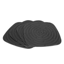 4PCS Chicken Nesting Pad Washable Nesting Box Pad Reusable Bedding Mat Hen Bedding Box Liners Pad Black