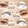 JIMIRE Brown Lash Clusters 476Pcs Volume Cluster Eyelash Extensions Mink