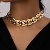 Dainty Gold Chunky Choker Link Chain Thick Necklaces Punk Statement