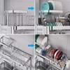 Upgrade 3 Tier Over Sink Dish Drying Rack Adjustable Width