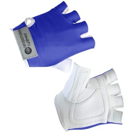 AERO|TECH|DESIGNS | Children's Fingerless Padded Palm Gloves | Youth Unisex | Medium (2T-4T) | Royal Blue