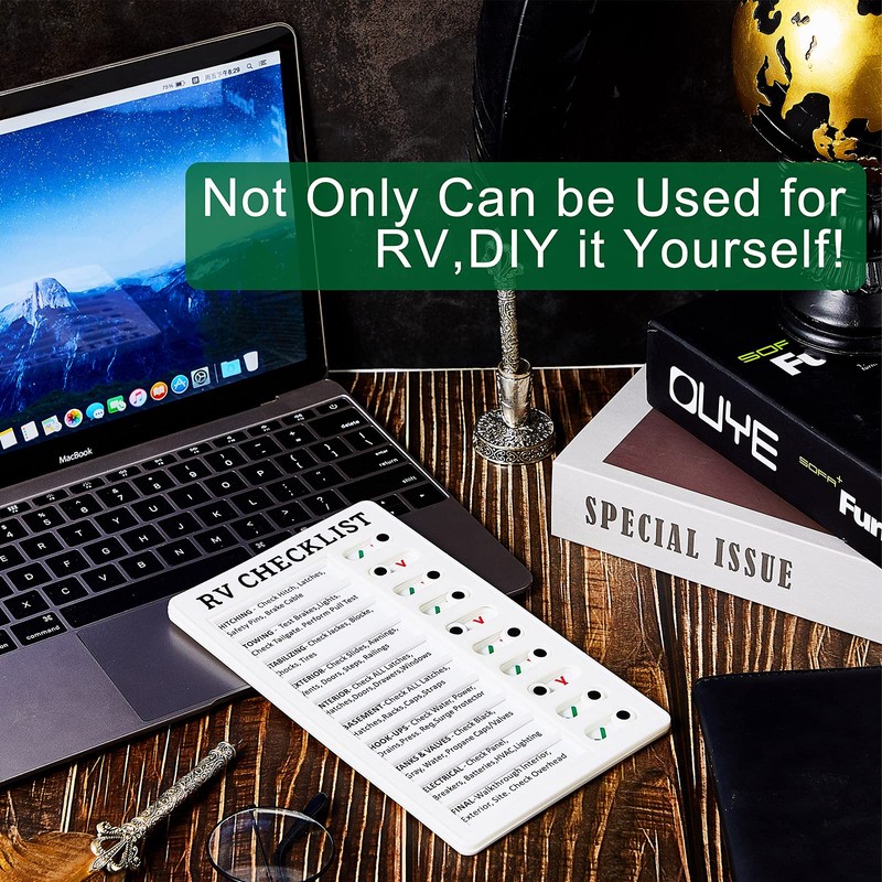 Zonon 2 Pack Rv Checklist Board to Do List Boards