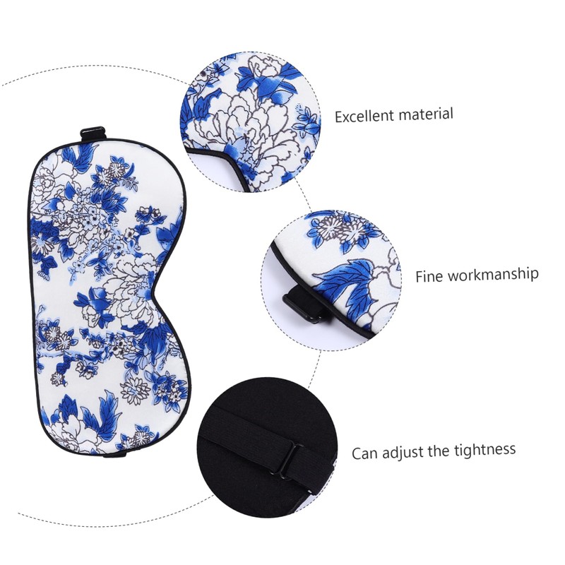 Ipetboom Elegant Eye Mask Soft Sleeping Blindfold for Travel Home