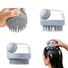 Georgex Cepillo Corporal Silicona Pcs Baño Lavar Cabello Bañarse Diluir Champú Espumarlo Presionando