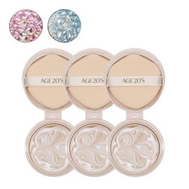 AGE2WENNESS [Age20s] Age20S Essence Cover Pact Aura No. 23 Refill 3pcs / [에이지투웨니스] 에이지20S 에센스 커버 팩트 아우라 23호 리필3개