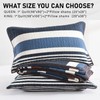 100% Cotton King Quilt, Dark Blue and Brown Striped King