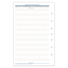 FranklinCovey - Check Register - Checkbook Register Addition for Planners (Classic)