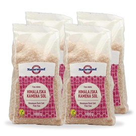 Natural Himalayan Salt - 4 x 1000g | Premium Quality Healthy Choice | Versatile Use | Ethically Made Resealable Bag | Perfect for Cooking, Seasoning and More