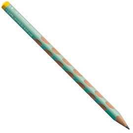 STABILO EASYgraph Ergonomic Triangular Pencil for Left-Handed Users, Pastel Green, Single Pen, HB Hardness