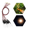 Evemodel 20pcs Pre-Wired 0805 Warm White SMD LED Light Emitting