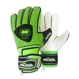 MAMBA Goalkeeper Gloves with Fingersave, Palm and Back of the Hand Made of High-Quality Latex, Outstanding Design, Football Gloves for Teenagers/Adults (5)