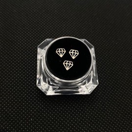 Marsrut- “Kit Profesional de Adorno de Gema de Dientes Dentales/Espárragos Blanqueadores Dientes con Cristal Dorado en Forma de Diamante