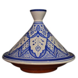 Serving Tagine Exquisite Ceramic With Vivid colors Traditional 12 inches Across XLarge