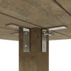 Angle Brackets - Zinc Plated Steel Corner Brackets for Wood,