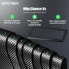 DCRCFIBER Real Carbon Fiber License Plate Frame, 100% Pure Carbon