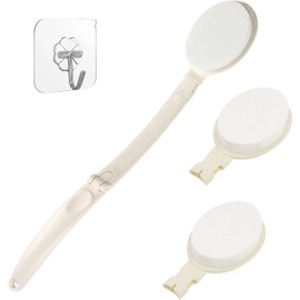 LFJ Body Lotion Applicator for Back, Foldable Long Handled Oils Sun Cream Applicator Bathroom Aids for Men Women