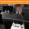 Wbgraceful 2Ps Car Seat Back Double Hook（Brown）