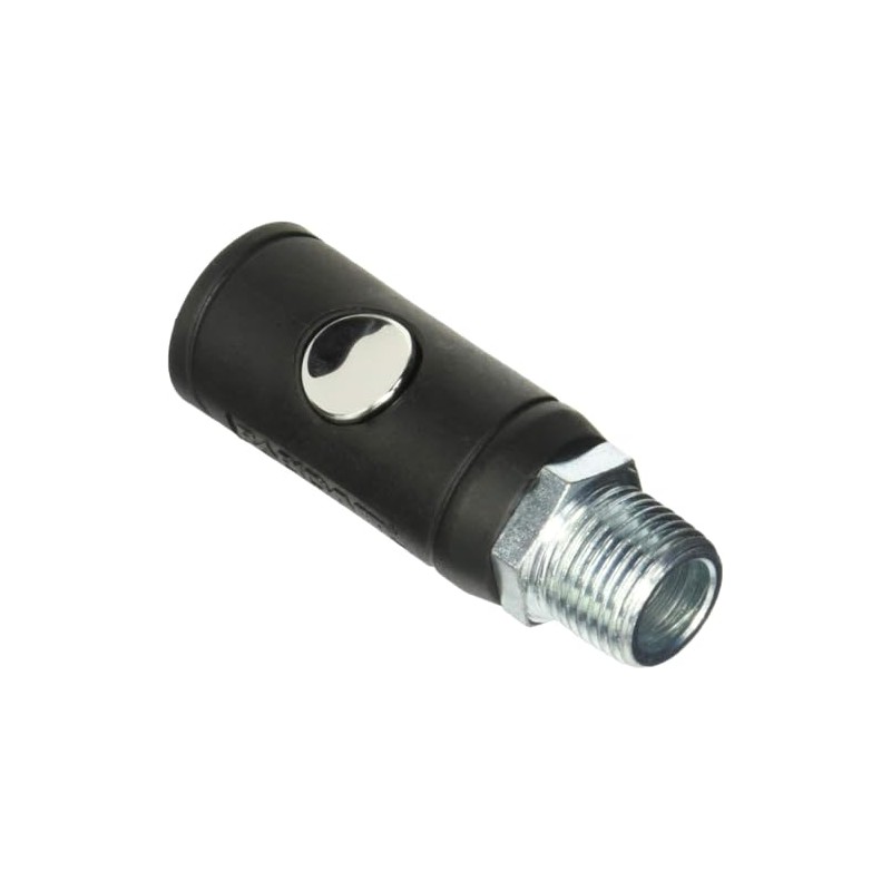 Rapidair K7241 Push Button Safety Air Quick Coupler, 1/2 Male