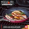 Red Volcano Textured Ceramic Nonstick, 10 Piece Cookware Pots and