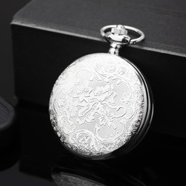 Kchss Scrying Mirror Obsidian Mirror for Divination, Witchcraft, Meditation, Witch Gifts, Cthulhu Decoration Vintage Flower Silver