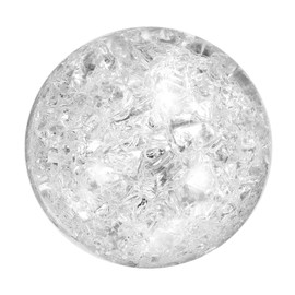 uxcell 60mm/2.4" Crystal Sphere Ball Ice Cracked Glass Solid Decorative Sphere Crystal Ball Prop Ornament for Feng Shui Divination Fortune Telling Tabletop Fountain Decoration, Clear