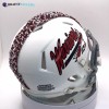Riddell Edgewood Warriors Mini Football Helmet - Silver & Red