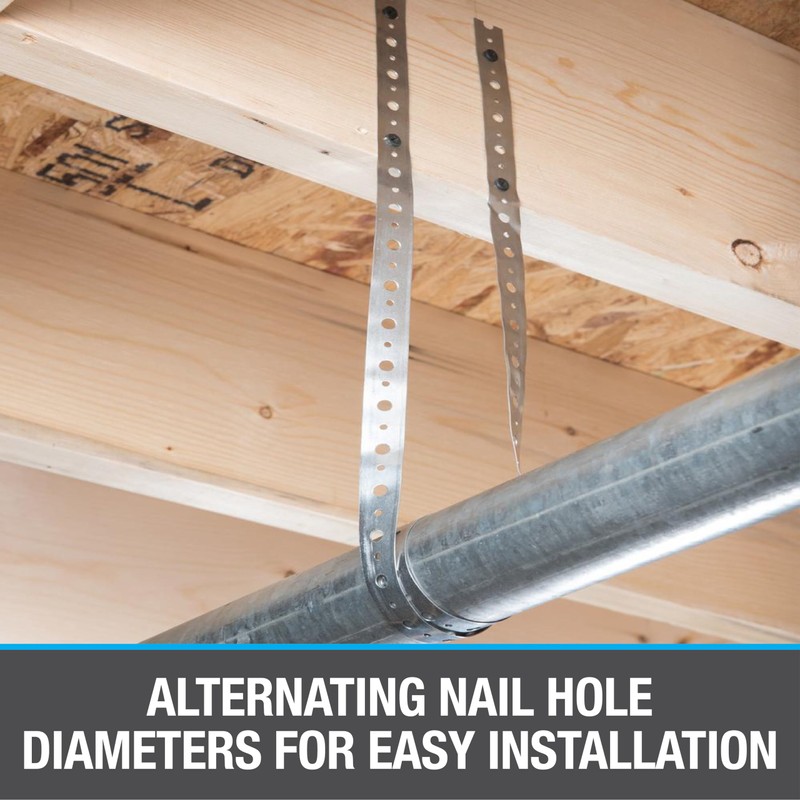 Oatey 33923 28 Ga. Galvanized Hanger Strap, Bagged - 3/4-Inch