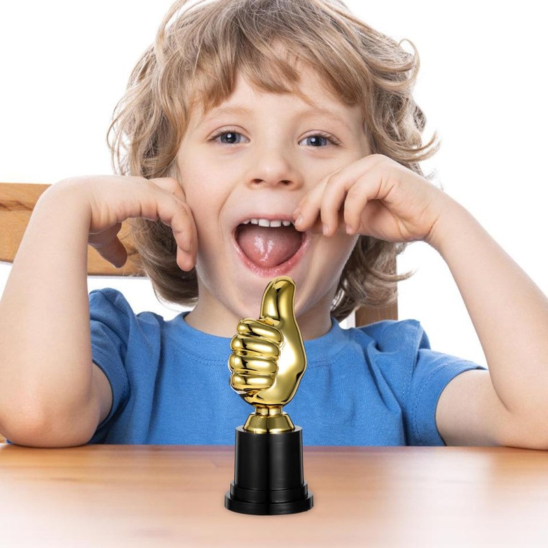 Veemoon Thumbs Up Trophy Gold Finger Hand Trophy for Award