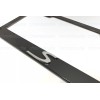 BLVD 1pc 3D S Emblem - BLACK Stainless Steel License