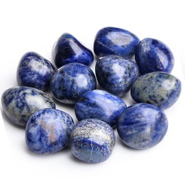 XIANNVXI Blue Sodalite Crystals Gemstones Large Tumbled Stones Minerals Stones Rock Crystals Stone Worry Stone Gepolijste Natural (100G)
