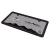 Mountain License Plate Frame Bracket Blackout Edition